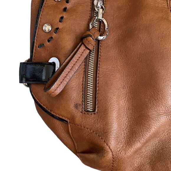 B Markowsky Brown Leather Handbag - Picture 2 of 8